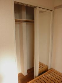 Receipt. Full-length mirror with storage closet