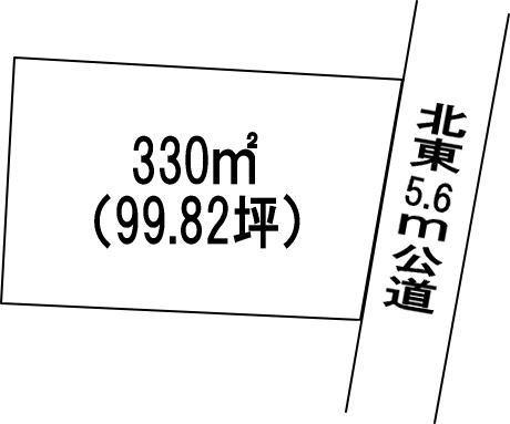 Compartment figure. Land price 11 million yen, Land area 330 sq m