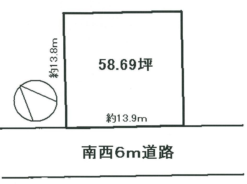 Compartment figure. Land price 8.2 million yen, Land area 194.03 sq m