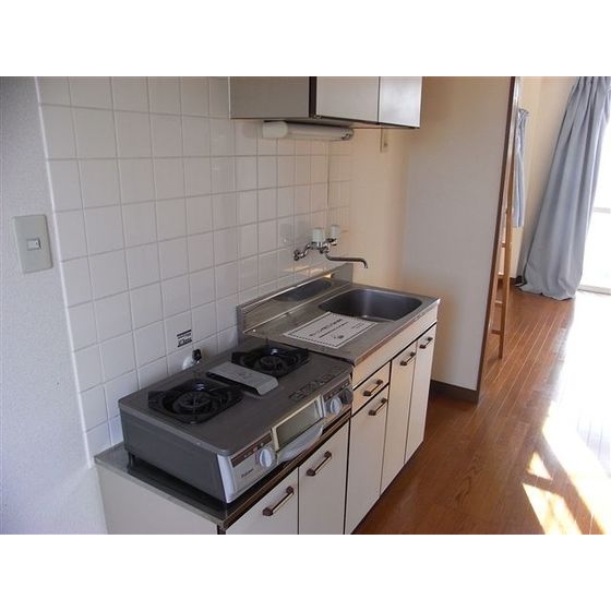 Kitchen. It comes with 2 lot gas stoves! 