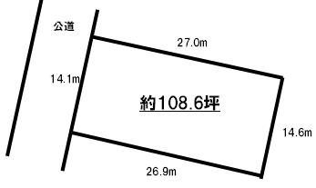 Compartment figure. Land price 7.6 million yen, Land area 359 sq m