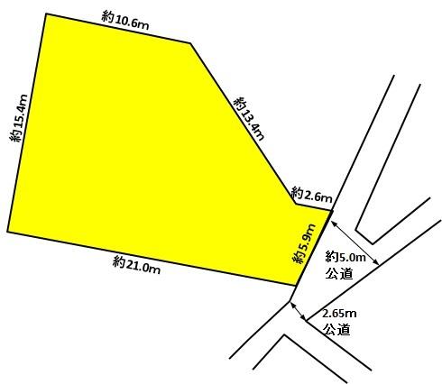 Compartment figure. Land price 9 million yen, Land area 276 sq m