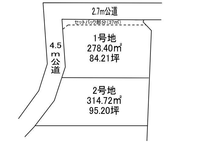 Compartment figure. Land price 8.1 million yen, Land area 314.84 sq m