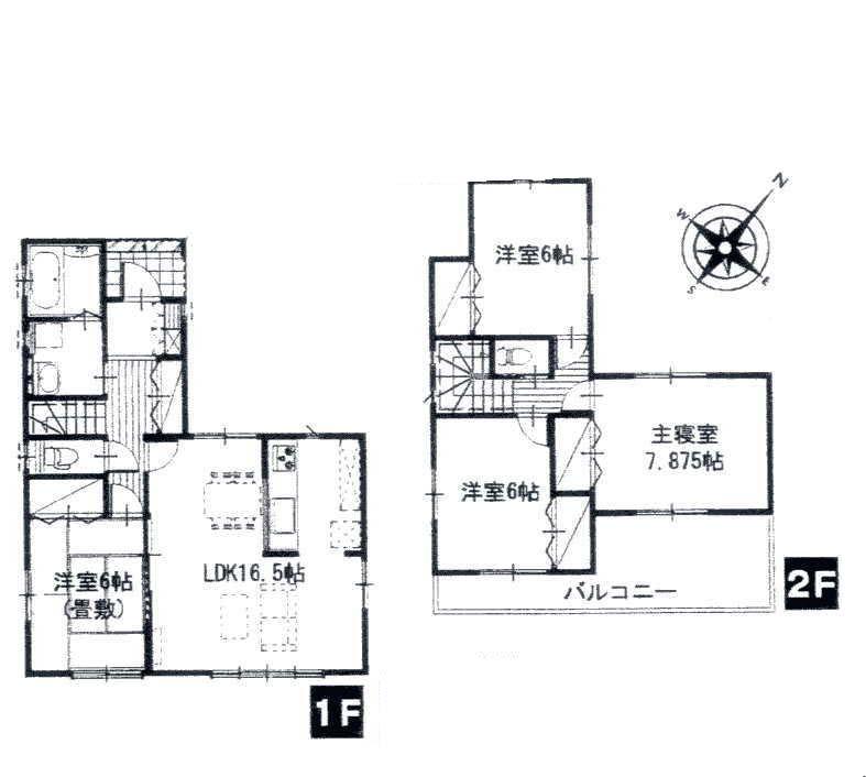 Floor plan. 16.4 million yen, 4LDK, Land area 166.76 sq m , Building area 100.82 sq m