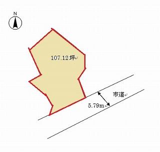 Compartment figure. Land price 12 million yen, Land area 354.11 sq m