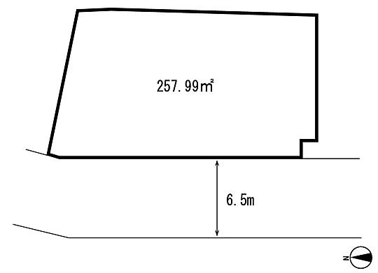 Compartment figure. Land price 8.6 million yen, Land area 453.88 sq m