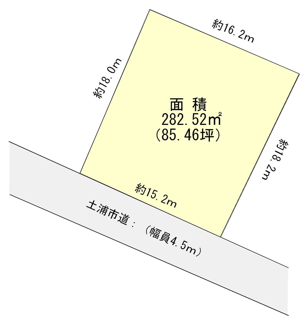 Compartment figure. Land price 11 million yen, Land area 282.52 sq m