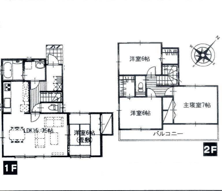 Floor plan. 16.4 million yen, 4LDK, Land area 166.76 sq m , Building area 98.94 sq m