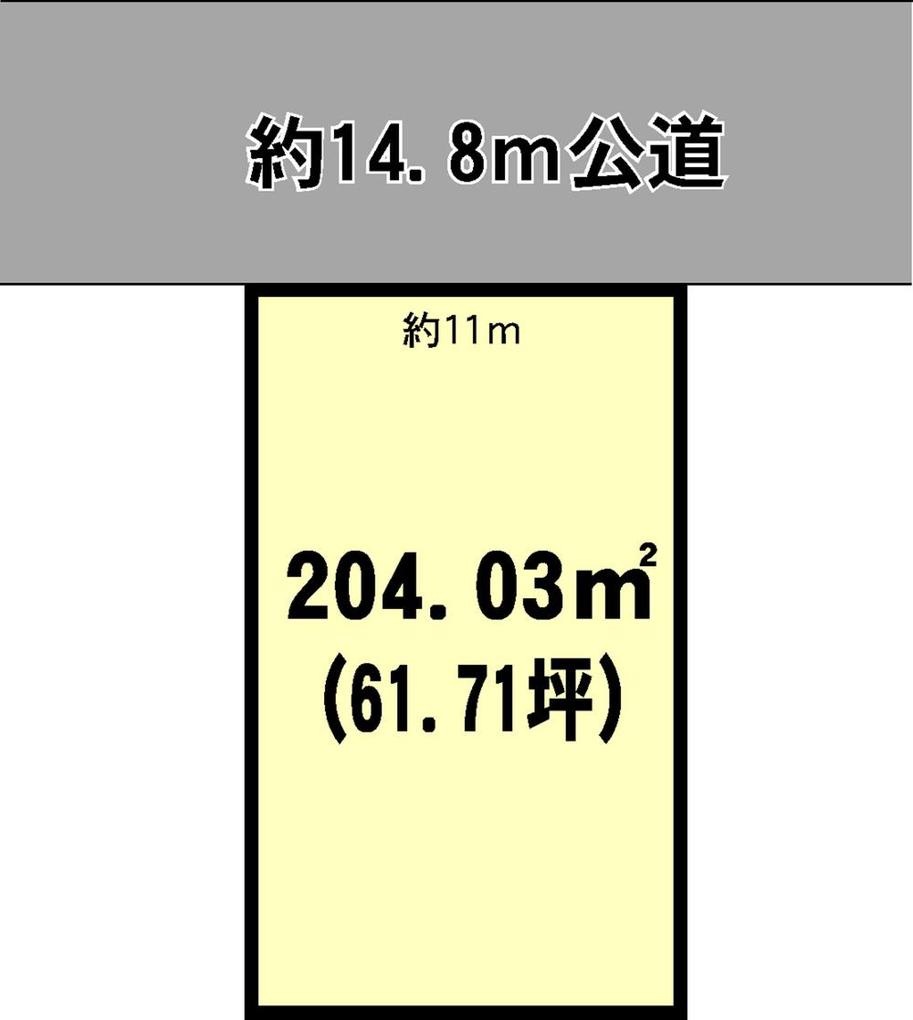 Compartment figure. Land price 12,340,000 yen, Land area 204.03 sq m