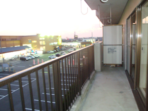 Balcony. Spacious veranda