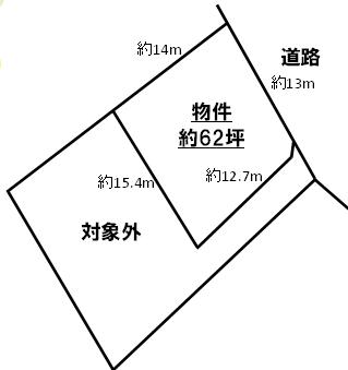 Compartment figure. Land price 8 million yen, Land area 205 sq m
