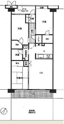 Floor plan. 3LDK, Price 18.9 million yen, Footprint 64.7 sq m