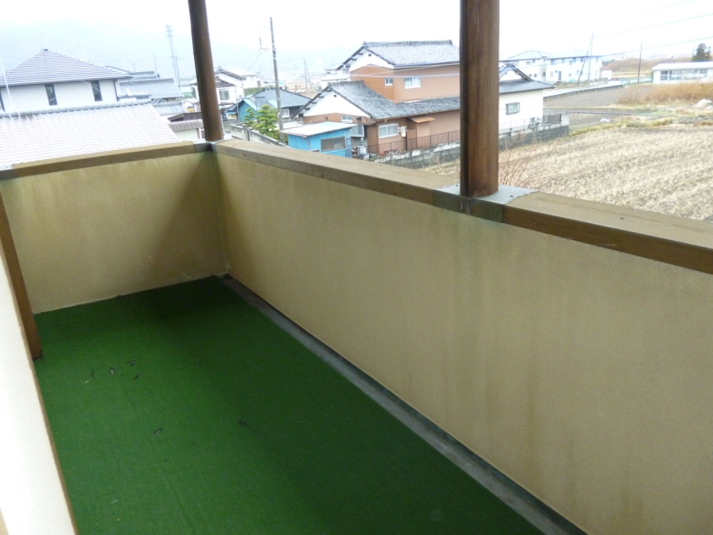 Balcony. Spacious veranda
