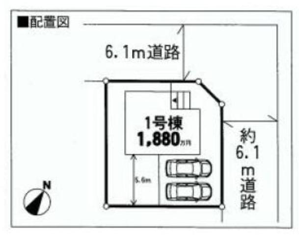 Compartment figure. 12.8 million yen, 4LDK, Land area 164.1 sq m , Building area 96.79 sq m