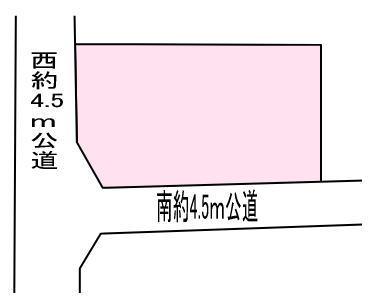 Compartment figure. Land price 3.5 million yen, Land area 123.44 sq m
