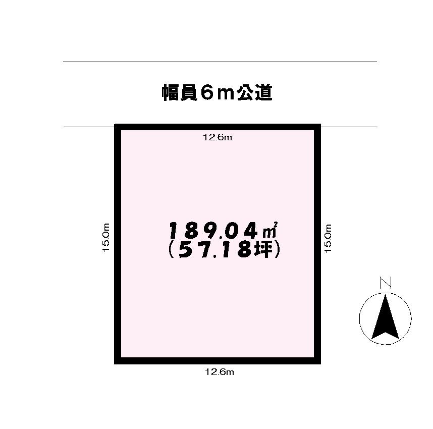 Compartment figure. Land price 700,000 yen, Land area 189.07 sq m compartment view