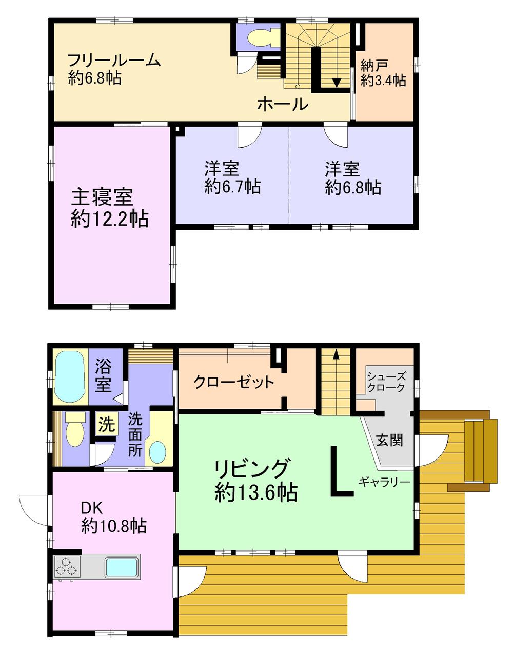 Floor plan. 43 million yen, 3LDK + 2S (storeroom), Land area 429.76 sq m , Building area 151.5 sq m