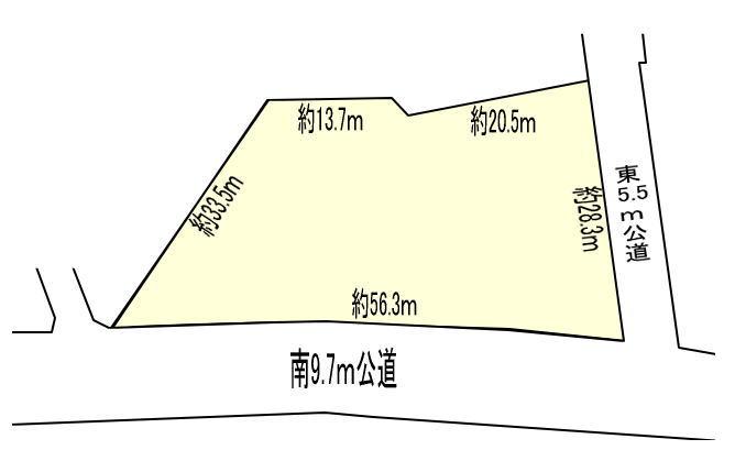 Compartment figure. Land price 15 million yen, Land area 1,121 sq m