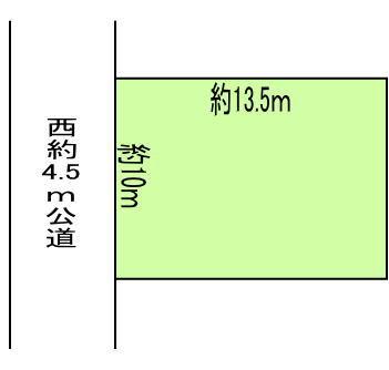 Compartment figure. Land price 3.3 million yen, Land area 136.85 sq m