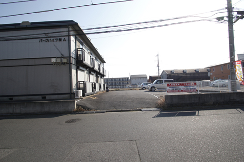 Parking lot. Spacious parking lot