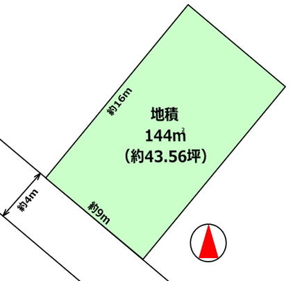 Compartment figure. Land price 8.7 million yen, Land area 144 sq m