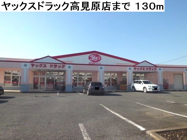 Dorakkusutoa. Yakkusu drag Takamihara shop 130m until (drugstore)