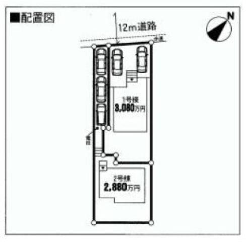 Compartment figure. 29,800,000 yen, 4LDK, Land area 165.05 sq m , Building area 95.57 sq m