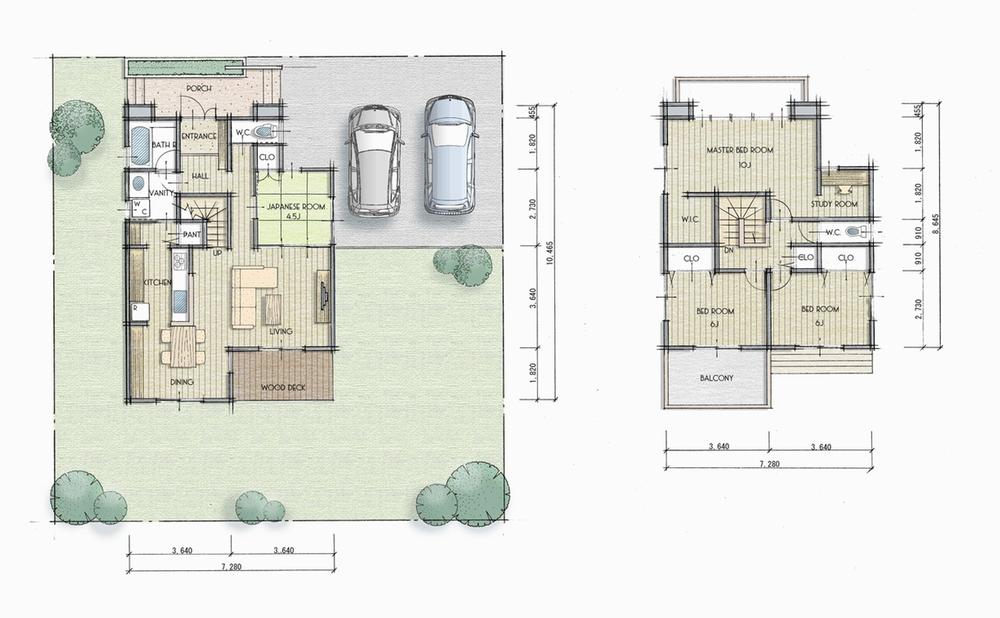 Building plan example (floor plan)