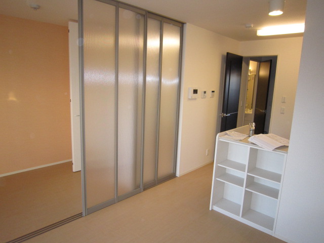 Living and room. Living with a movable partition