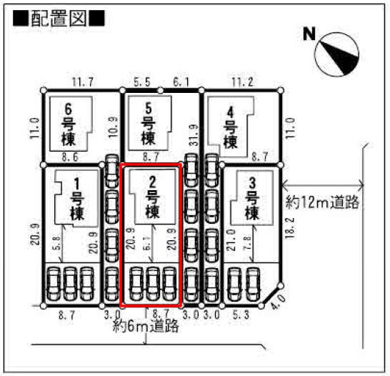 Compartment figure. 18,800,000 yen, 4LDK, Land area 182.66 sq m , Building area 96.38 sq m