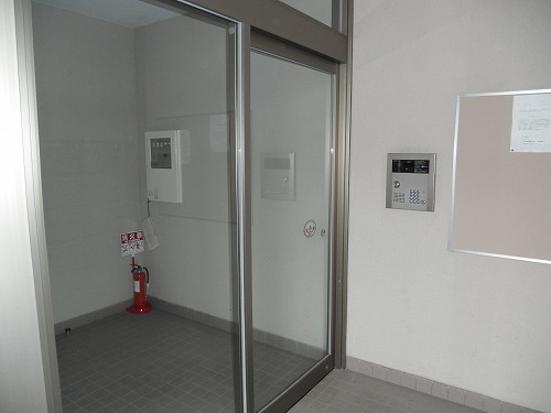 Entrance. Entrance of the auto-lock system with monitor