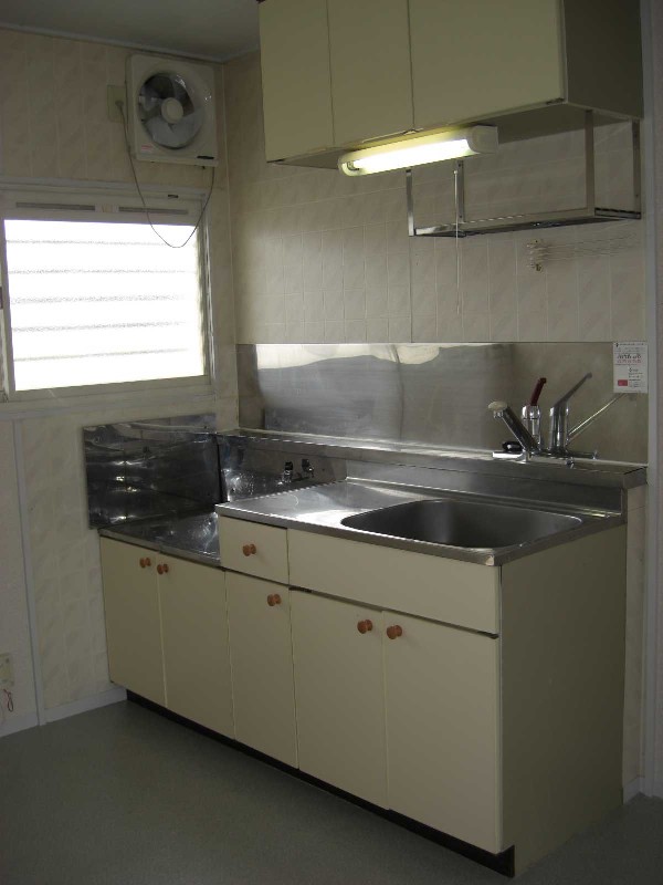Kitchen. Bright kitchen with a window
