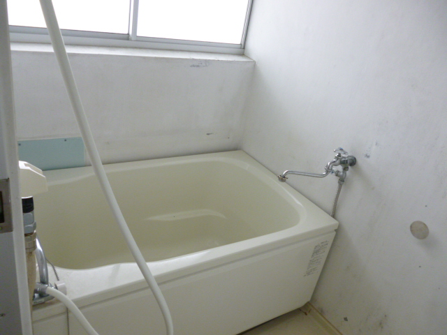Bath. Spacious bathtub there is a window