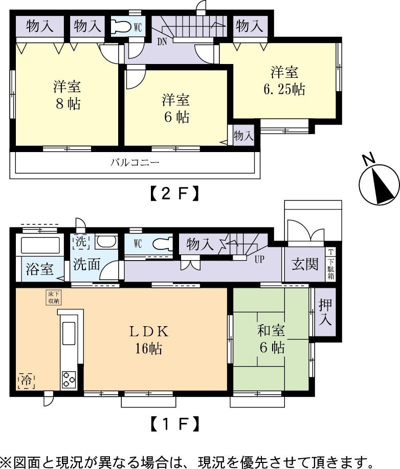 Floor plan. (C Building), Price 25,800,000 yen, 4LDK, Land area 182.04 sq m , Building area 102.06 sq m