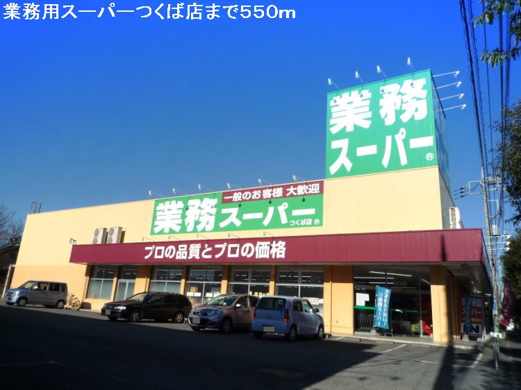 Supermarket. 550m up business for Super Tsukuba store (Super)