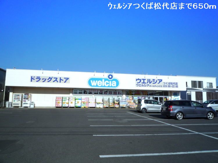 Dorakkusutoa. Werushia Tsukuba Matsushiro shop 650m until (drugstore)