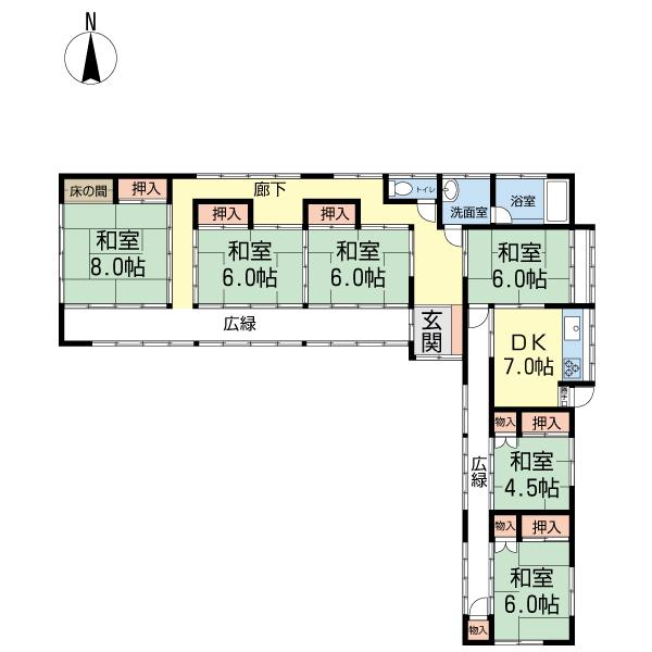 Floor plan. 29,800,000 yen, 6DK, Land area 750 sq m , Building area 144.47 sq m