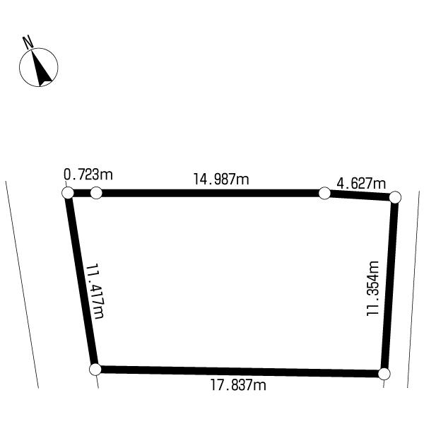 Compartment figure. Land price 3.8 million yen, Land area 217.1 sq m