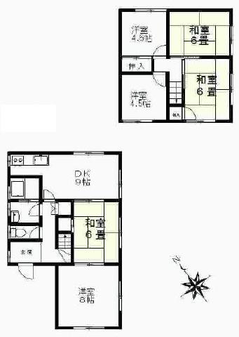 Floor plan. 5.6 million yen, 6DK, Land area 132.28 sq m , Building area 97 sq m