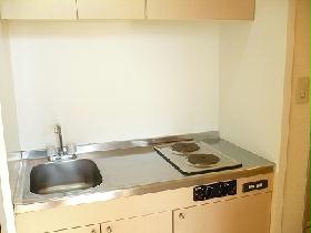 Kitchen. Stove is electric stove.