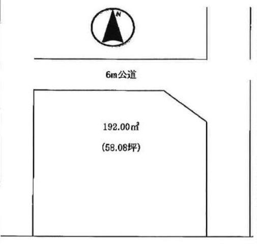 Compartment figure. Land price 35 million yen, Land area 192 sq m