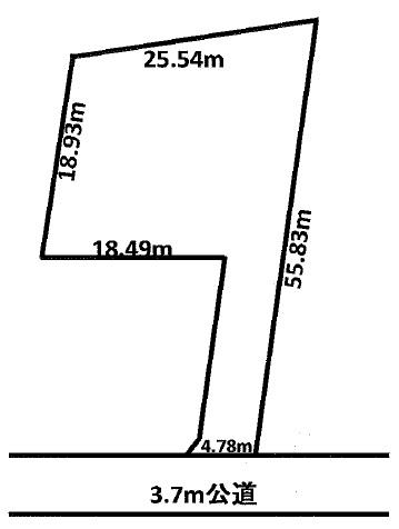 Compartment figure. Land price 6.8 million yen, Land area 691.6 sq m