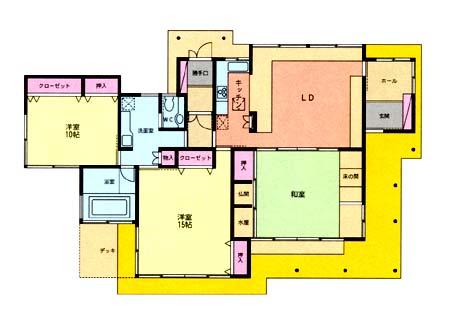 Floor plan. 50 million yen, 3LDK, Land area 4,061.31 sq m , Building area 149.79 sq m floor plan