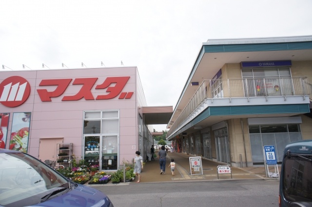 Shopping centre. 594m until the tree-lined shopping center (shopping center)