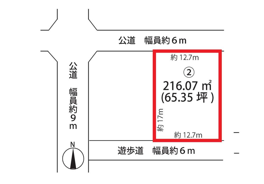 Compartment figure. Land price 21.6 million yen, Land area 216.09 sq m