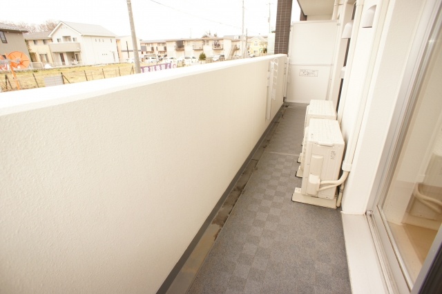 Balcony. Comfortable wide balcony