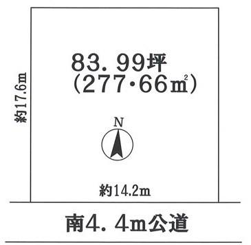 Compartment figure. Land price 13 million yen, Land area 277.66 sq m