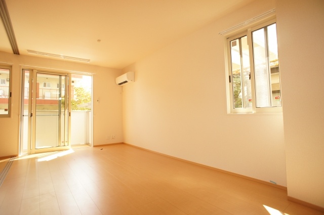 Living and room. Bright living room of the two-sided lighting