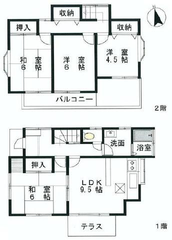 Floor plan. 5.3 million yen, 4LDK, Land area 115.74 sq m , Building area 81.97 sq m