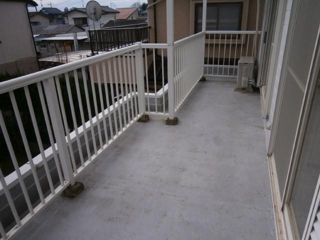 Balcony. Large sunny balcony